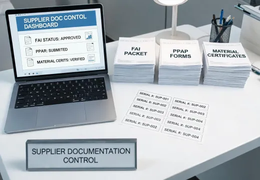 Controlled supplier documentation desk