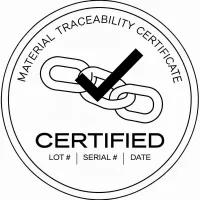 Material traceability badge